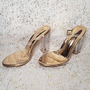 Shoe Land Clear Heels